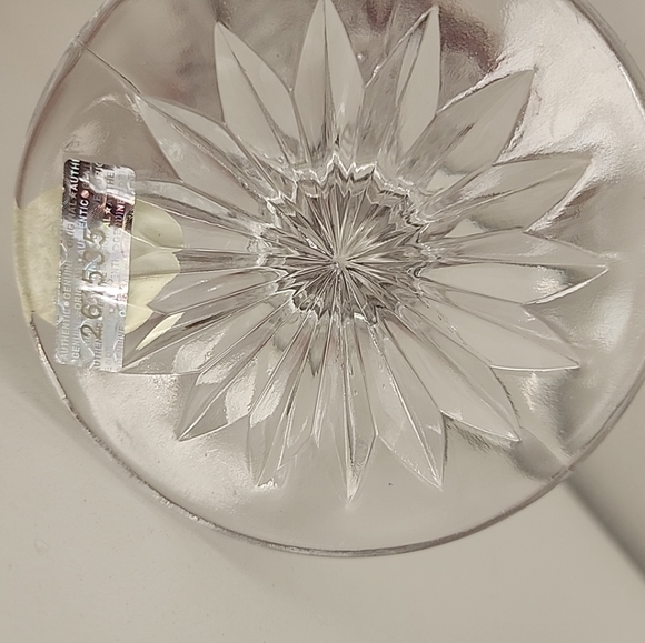 Hofbauer Collection echt bleikrostal Crystal Fan Vase, Ruby Red & Clear, 9" - Picture 4 of 13